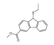 methyl 9-(ethylthio)fluorene-3-carboxylate Structure