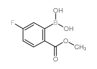 5-氟-2-甲氧羰基苯基硼酸结构式
