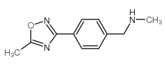 N-甲基-n-[4-(5-甲基-1,2,4-噁二唑-3-基)苄基]胺结构式