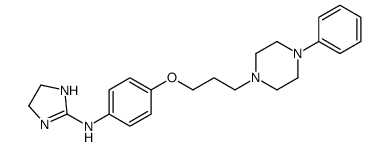 N-[4-[3-(4-phenylpiperazin-1-yl)propoxy]phenyl]-4,5-dihydro-1H-imidazol-2-amine Structure