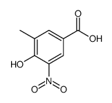 Benzoic acid, 4-hydroxy-3-methyl-5-nitro Structure