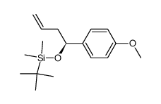(S)-tert-butyl((1-(4-methoxyphenyl)but-3-en-1-yl)oxy)dimethylsilane Structure
