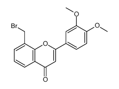 8-(bromomethyl)-2-(3,4-dimethoxyphenyl)-4H-chromen-4-one Structure