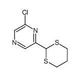 2-chloro-6-(1,3-dithian-2-yl)pyrazine structure