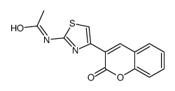 N-[4-(2-oxochromen-3-yl)-1,3-thiazol-2-yl]acetamide结构式