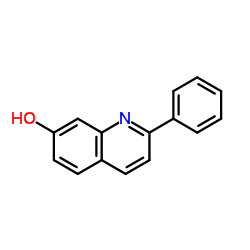 2-苯基-7-羟基喹啉结构式