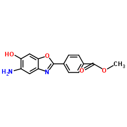 4-(5’-氨基-6’-羟基苯并唑-2’-基)苯甲酸甲酯结构式