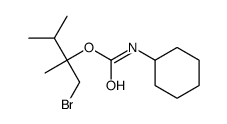 (1-bromo-2,3-dimethylbutan-2-yl) N-cyclohexylcarbamate Structure
