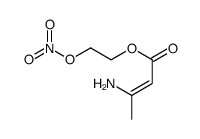 2-nitrooxyethyl 3-aminobut-2-enoate Structure