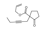 prop-2-enyl 2-oxo-1-pent-2-ynylcyclopentane-1-carboxylate Structure