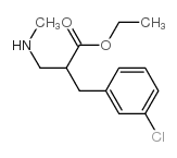 3-氯-alpha-[(甲基氨基)甲基]-苯丙酸乙酯结构式