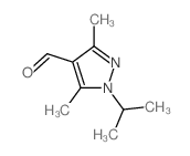 1-异丙基-3,5-二甲基-1H-吡唑-4-甲醛结构式