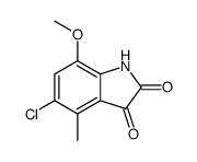 5-chloro-7-methoxy-4-methyl-1H-indole-2,3-dione Structure