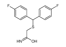 2-[bis(4-fluorophenyl)methylsulfanyl]acetamide结构式