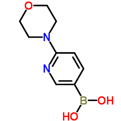 [6-(4-Morpholinyl)-3-pyridinyl]boronic acid structure