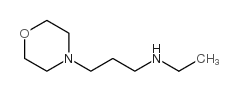 N-乙基-n-(3-吗啉-4-基丙基)胺结构式