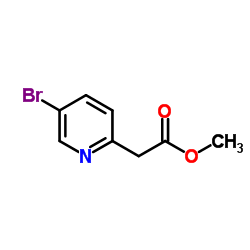 2-(5-溴吡啶-2-基)乙酸甲酯结构式