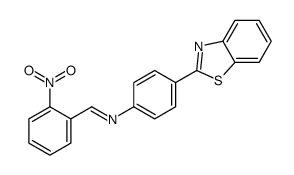 N-[4-(1,3-benzothiazol-2-yl)phenyl]-1-(2-nitrophenyl)methanimine Structure