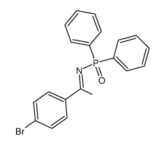 P,P-diphenyl-N-[1-(4-bromophenyl)ethylidene]phosphinic amide Structure