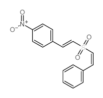 Benzene,1-nitro-4-[2-[(2-phenylethenyl)sulfonyl]ethenyl]-, (Z,E)- (9CI)结构式