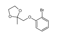 2-[(2-bromophenoxy)methyl]-2-methyl-1,3-dioxolane结构式