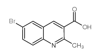 6-溴-2-甲基喹啉-3-羧酸结构式