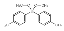 dimethoxy-bis(4-methylphenyl)silane Structure