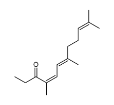 (4E,6E)-4,7,11-trimethyldodeca-4,6,10-trien-3-one Structure