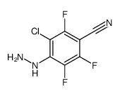 Benzonitrile, 3-chloro-2,5,6-trifluoro-4-hydrazinyl Structure