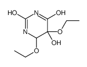 5,6-diethoxy-5-hydroxy-1,3-diazinane-2,4-dione Structure