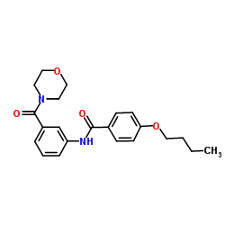 4-Butoxy-N-[3-(4-morpholinylcarbonyl)phenyl]benzamide Structure
