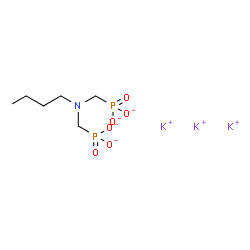 tripotassium hydrogen [(butylimino)bis(methylene)]bisphosphonate Structure