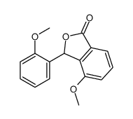 4-methoxy-3-(2-methoxyphenyl)-3H-2-benzofuran-1-one结构式
