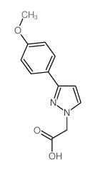 2-(3-(4-甲氧基苯基)-1H-吡唑-1-基)乙酸结构式