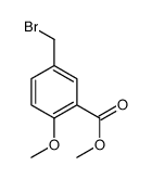 Benzoic acid, 5-(bromomethyl)-2-methoxy-, methyl ester Structure