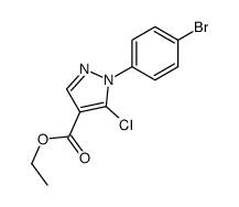 5-氯-1-(4-溴苯基)-1H-吡唑-4-羧酸乙酯结构式