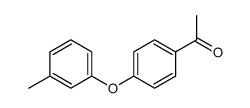 1-(4-间甲苯氧基-苯基)-乙酮结构式