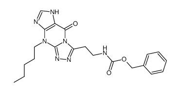 benzyl [2-(5-oxo-9-pentyl-6,9-dihydro-5H-[1,2,4]triazolo[4,3-a]purin-3-yl)ethyl]carbamate结构式