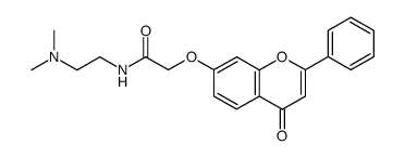 N-(2-dimethylamino-ethyl)-2-(4-oxo-2-phenyl-4H-chromen-7-yloxy)-acetamide结构式