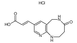(E)-3-(4-oxo-1,2,3,4,5,6-hexahydropyrido[2,3-b][1,5]diazocin-8-yl)acrylic acid hydrochloride Structure