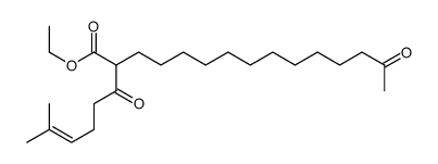 ethyl 2-(5-methylhex-4-enoyl)-14-oxopentadecanoate结构式