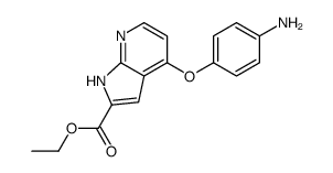 4-(4-氨基苯氧基)-1H-吡咯并[2,3-B]吡啶-2-羧酸乙酯结构式