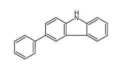3-苯基-9H-咔唑结构式