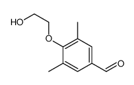 4-(2-Hydroxyethoxy)-3,5-dimethylbenzaldehyde Structure