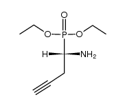 (S)-(1-Amino-3-butinyl)phosphonsaeure-diethylester结构式
