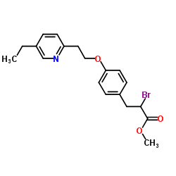 2-溴-3-[4-[2-(5-乙基-2-吡啶基)乙氧基]苯基]丙酸甲酯图片