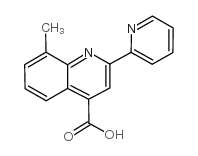 8-甲基-2-吡啶-2-基喹啉-4-羧酸结构式