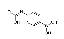 2-(Methoxycarbonylamino)pyridine-5-boronic acid pinacol ester结构式