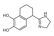 2-(5,6-dihydroxy-1,2,3,4-tetrahydro-1-naphthyl)imidazoline Structure