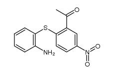 1-[2-(2-amino-phenylsulfanyl)-5-nitro-phenyl]-ethanone结构式